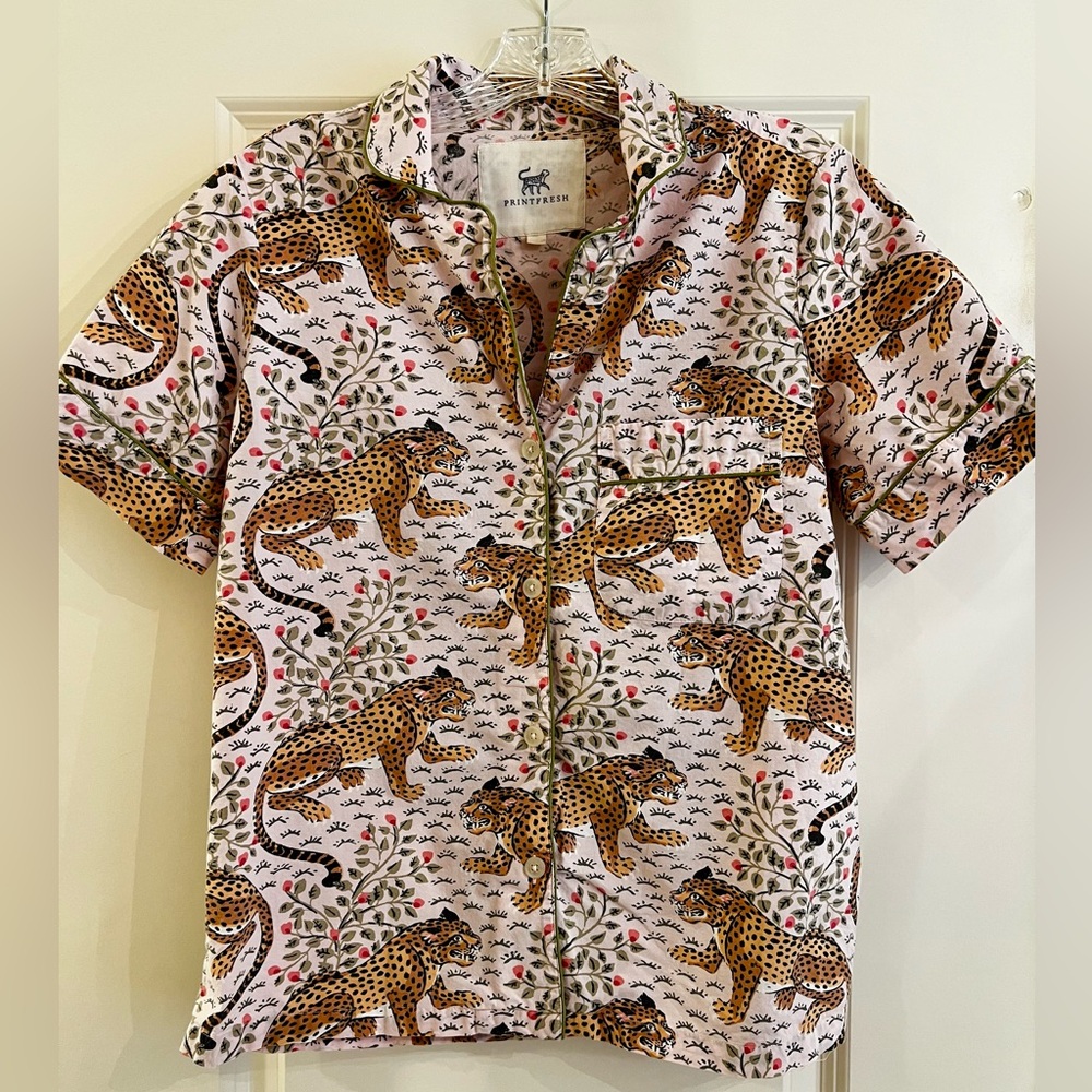 Printfresh - Women’s PJ Shirt in Bagheera Blush (XS)